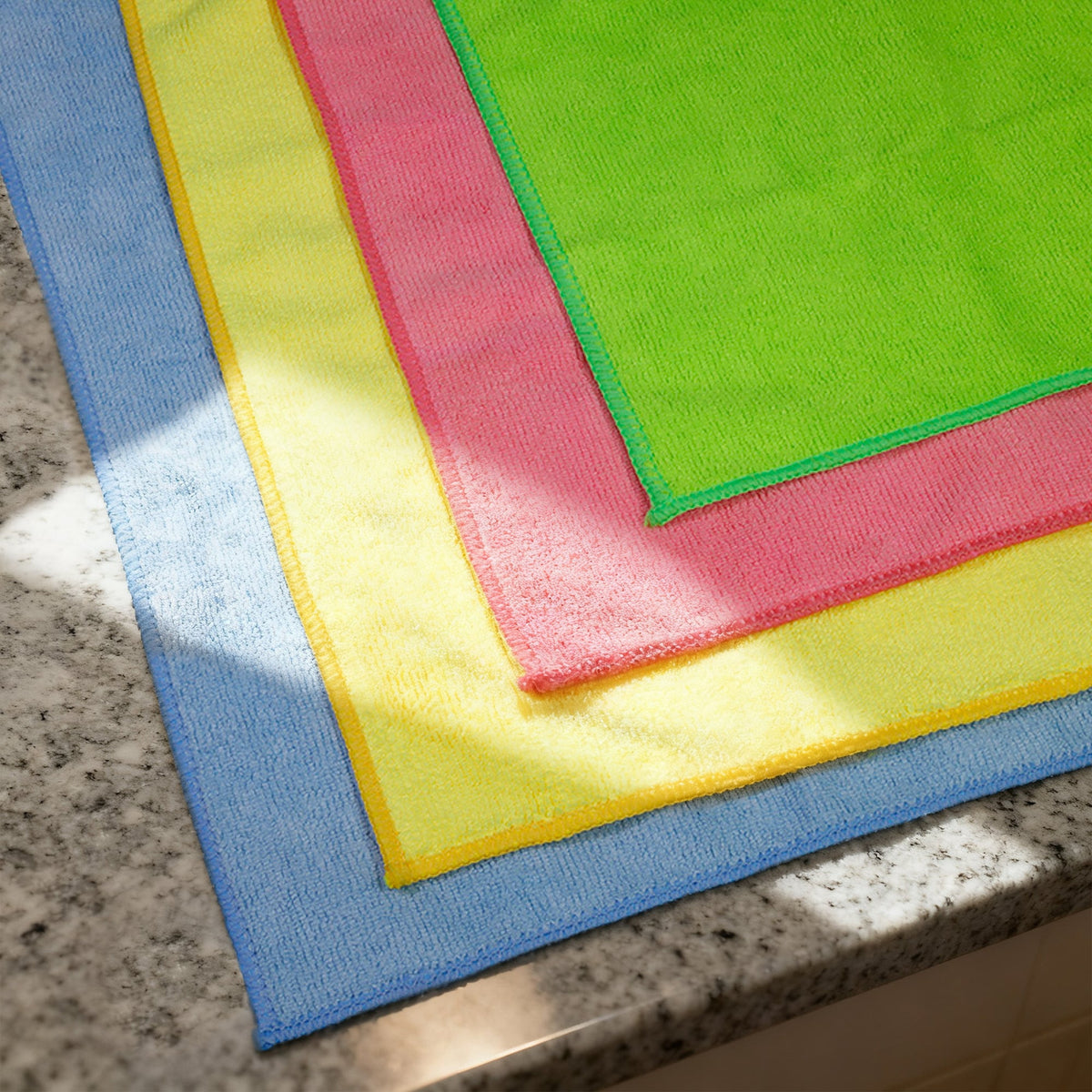 Pack of 10 Durable Microfibre Cleaning Towels - 40cm x 40cm