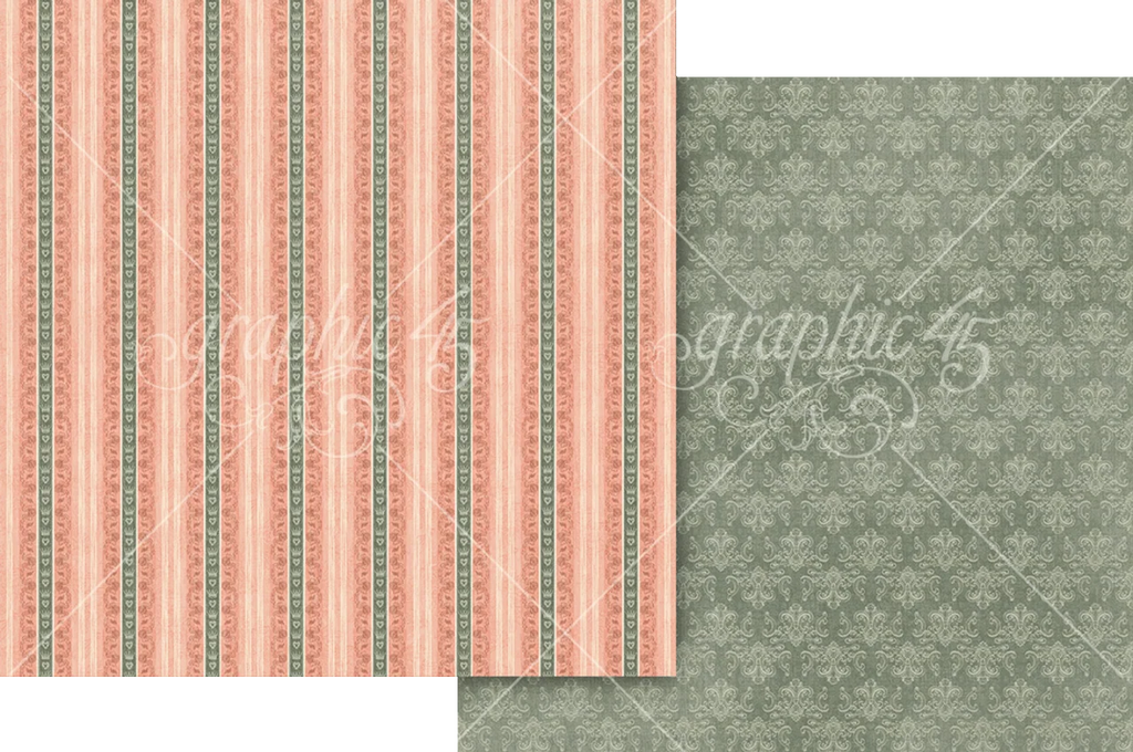 Graphic 45 Always & Forever 12" x 12" Collection Pack - 24 Double Sided Sheets